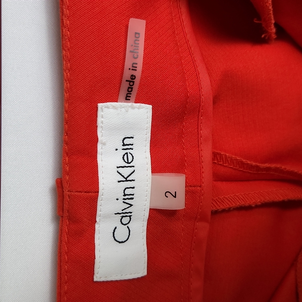 Calvin Klein Red Ankle Pants - Picture 11 of 13
